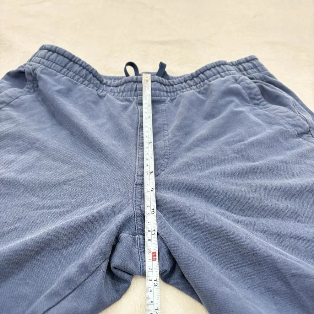 UNIQLO Washed Jersey Easy Ankle Pants Men’s L Blue Elastic Waist Cotton Japan